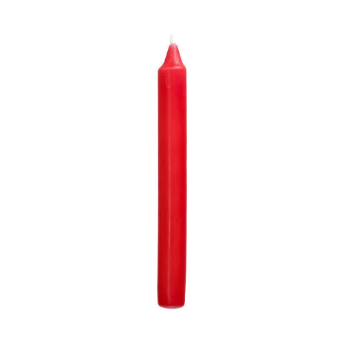 Eine Starpak 30 Tafelkerzen (Ø 2,1 cm · 19,6 cm) Kerze steht aufrecht vor einem schlichten weißen Hintergrund – ideal für eine stilvolle Tischdekoration.