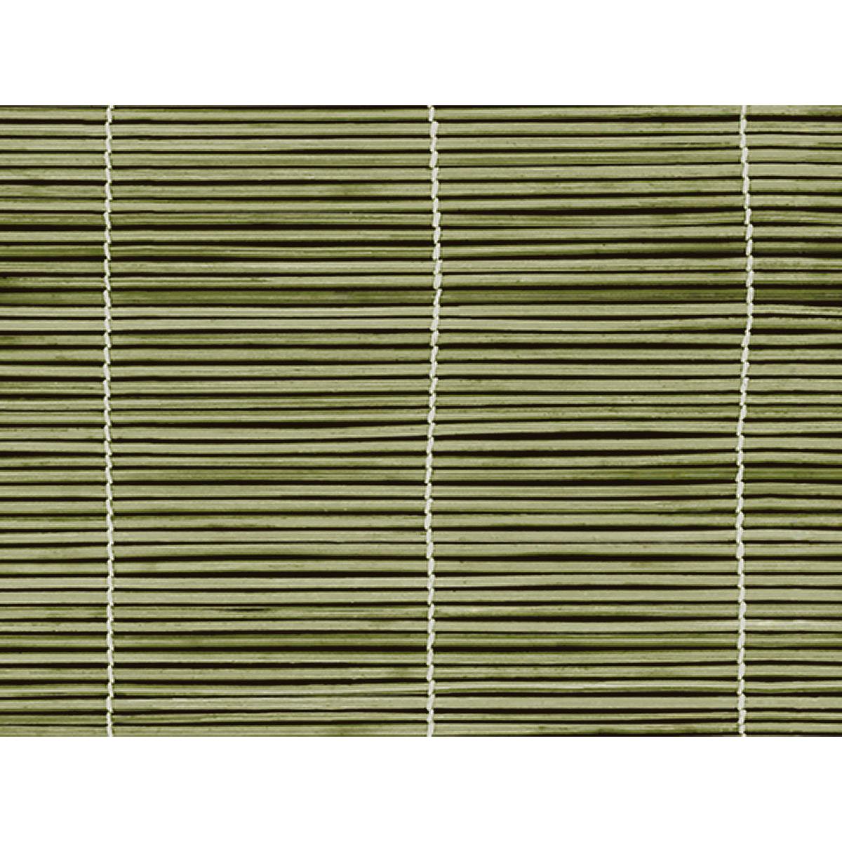 Nahaufnahme des Duni GmbH Papier-Tischsets 30 x 40 cm Bamboo, Packung (250 Stück), mit dünnen grünen Bambuslamellen und weißen vertikalen Schnüren - perfekt für nachhaltige Einweg-Tischsets. Textur und Ausrichtung sind deutlich sichtbar.
