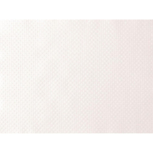 Eine Nahaufnahme der weißen, strukturierten Oberfläche der Duni GmbH Papier-Tischsets 30x40 cm (500 Stück), ideal für Feste und Events, mit dezentem Sechseckmuster und gleichmäßiger Beleuchtung, ohne sichtbare Markierungen oder Muster.