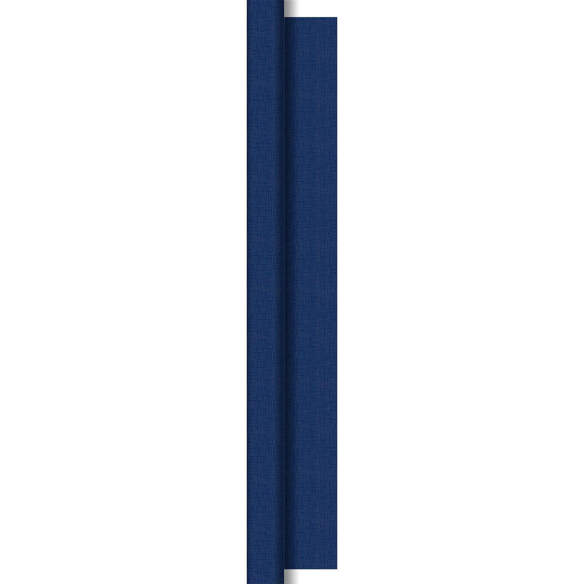 Ein vertikales blaues Strukturpaneel mit einer dünnen silbernen Umrandung und Schatteneffekt, inspiriert von den Dunisilk-Tischdeckenrollen 1,18 m x 25 m der Duni GmbH, die in der Gastronomie häufig für elegante Tischdekorationen verwendet werden.