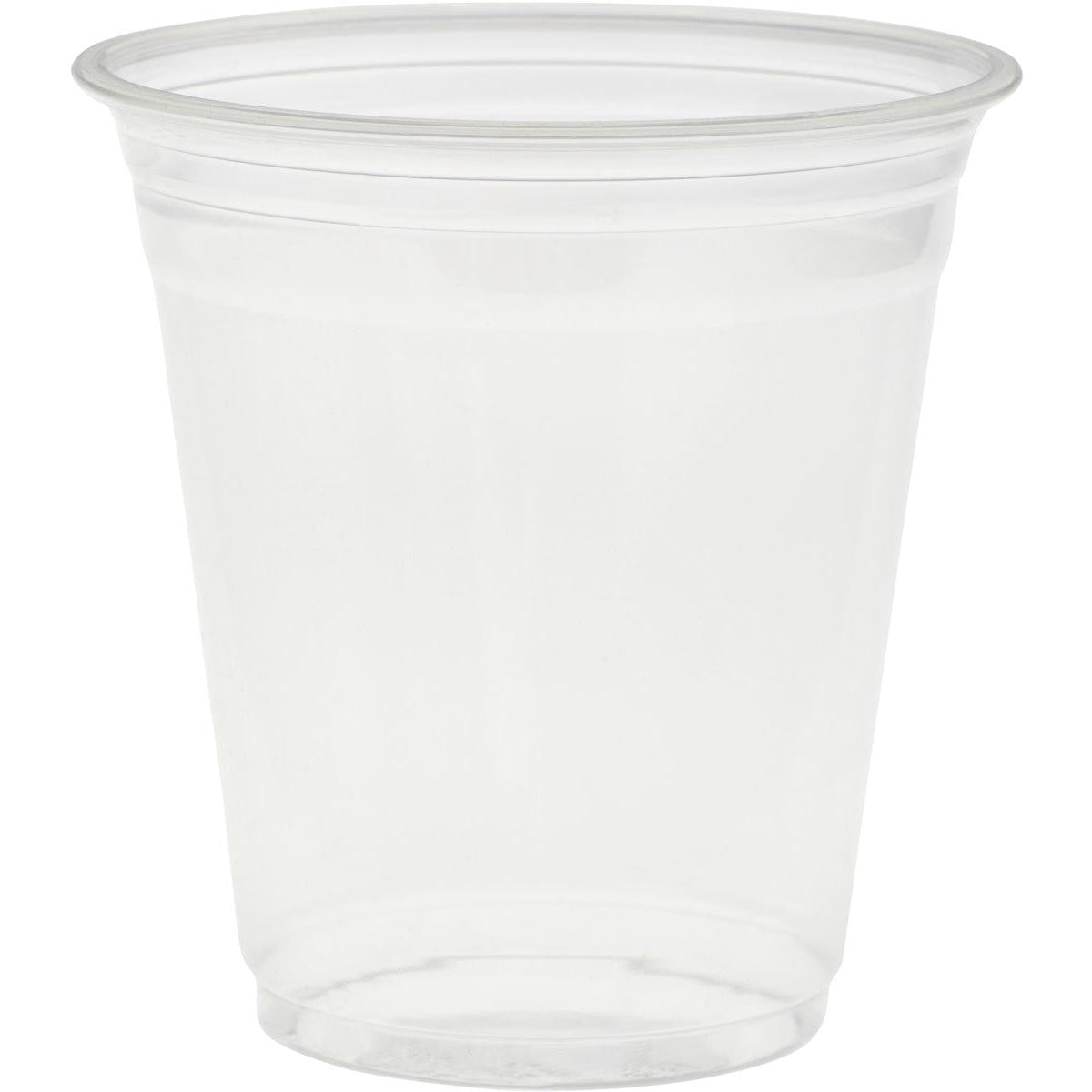 Der Glas Crystal Transparent von Duni GmbH ist ein aufrecht stehender Becher aus klarem Kunststoff mit weißem Hintergrund und leicht ausgestelltem Rand. Er bietet die Optik von elegantem Glas und ist gleichzeitig aus hochwertigen Materialien für den täglichen Gebrauch gefertigt.