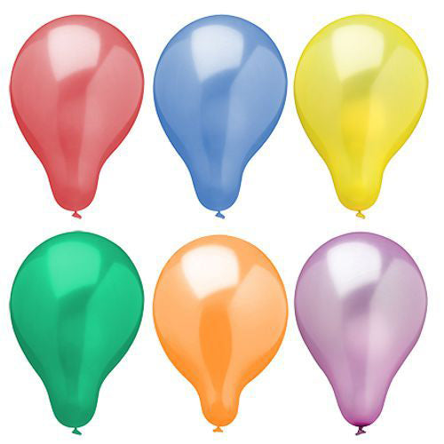 Die 25 Luftballons Ø 25 cm der PAPSTAR GmbH, farbig sortiert „Metallic“, kommen im Beutel (25 Stück) – ideal für Party-Dekoration oder Hochzeitsdekorationen dank ihrer glänzenden Oberfläche und sortierten Farben.