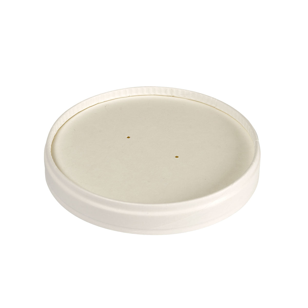 Der Deckel Karton SLIM Karton/PLA Weiß 350/550/750/950 ml von Duni GmbH (FSC-zertifiziert, 117x117x19 mm) eignet sich ideal als nachhaltige Verpackung oder als Alternative zum herkömmlichen Deckel - Packung mit 25 Stück.