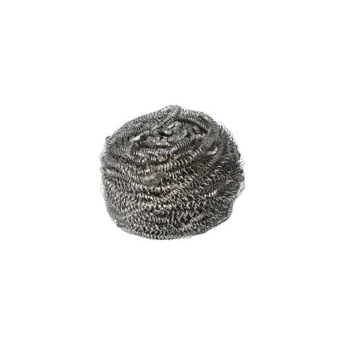 Der Starpak Spiraltopfreiniger, Edelstahl, Ø 7,5 cm · 6 cm, kratzend (8 Stück), bietet mit seinem eng gewickelten Metalldesign, das isoliert auf einem schlichten weißen Hintergrund dargestellt ist, eine effiziente Reinigung.