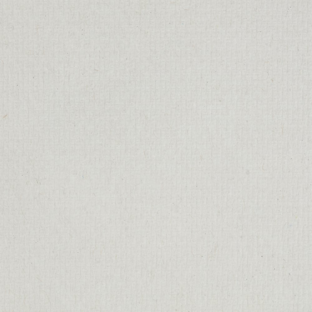 Eine Nahaufnahme einer leeren weißen, strukturierten Papieroberfläche mit schwachen Linien und kleinen Flecken - perfekt für Scott® ESSENTIAL™ Handtücher - Rolle / Weiß (6 Rollen x 1 Blatt, Karton) von Kimberly-Clark GmbH. Das Bild ist gleichmäßig ausgeleuchtet und frei von Markierungen oder Objekten.