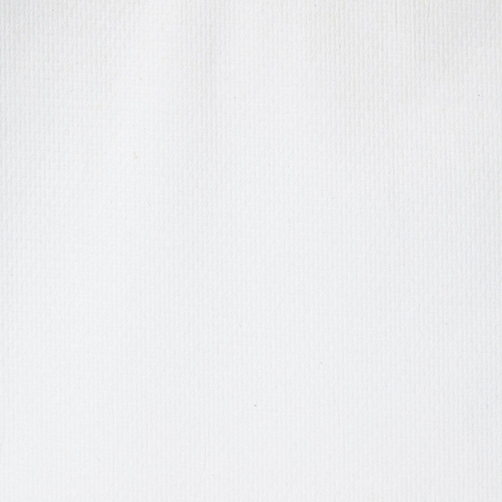 Eine Nahaufnahme einer einfarbig weißen, strukturierten Oberfläche mit dezenten vertikalen Linien, ideal zum hygienischen Händetrocknen mit Scott® Control™ Herunterspülbare Falthandtücher - Weiß, 15 Clips x 322 Blatt pro Karton von Kimberly-Clark GmbH.