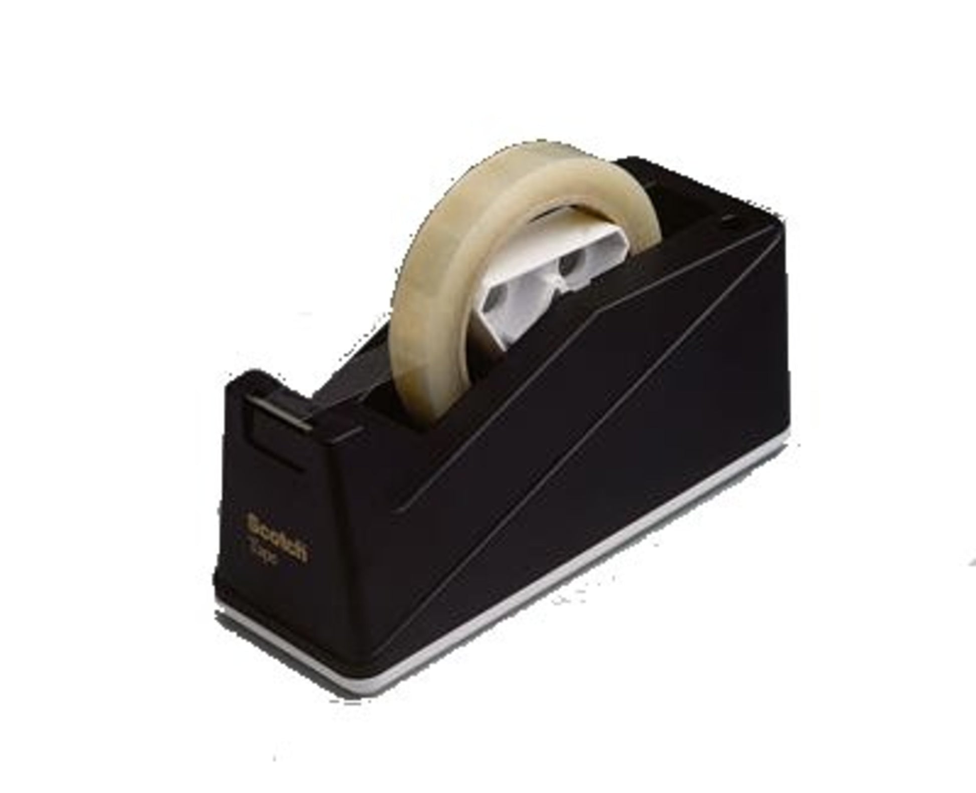 Der Scotch™ Tischabroller C10 von 3M Deutschland GmbH ist ein schwarzer Desktop-Tape-Abroller (1 Stück pro Packung) mit gezackter Metallschneide zum einfachen Abschneiden von transparentem Klebeband.