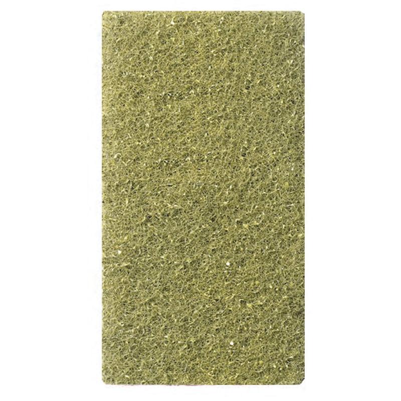 Das Twister Handpad 2 Stk. der Diversey Deutschland GmbH & Co. OHG ist ein rechteckiges, grünes Pad mit rauer, faseriger Textur und kompaktem Design, abgebildet vor weißem Hintergrund.