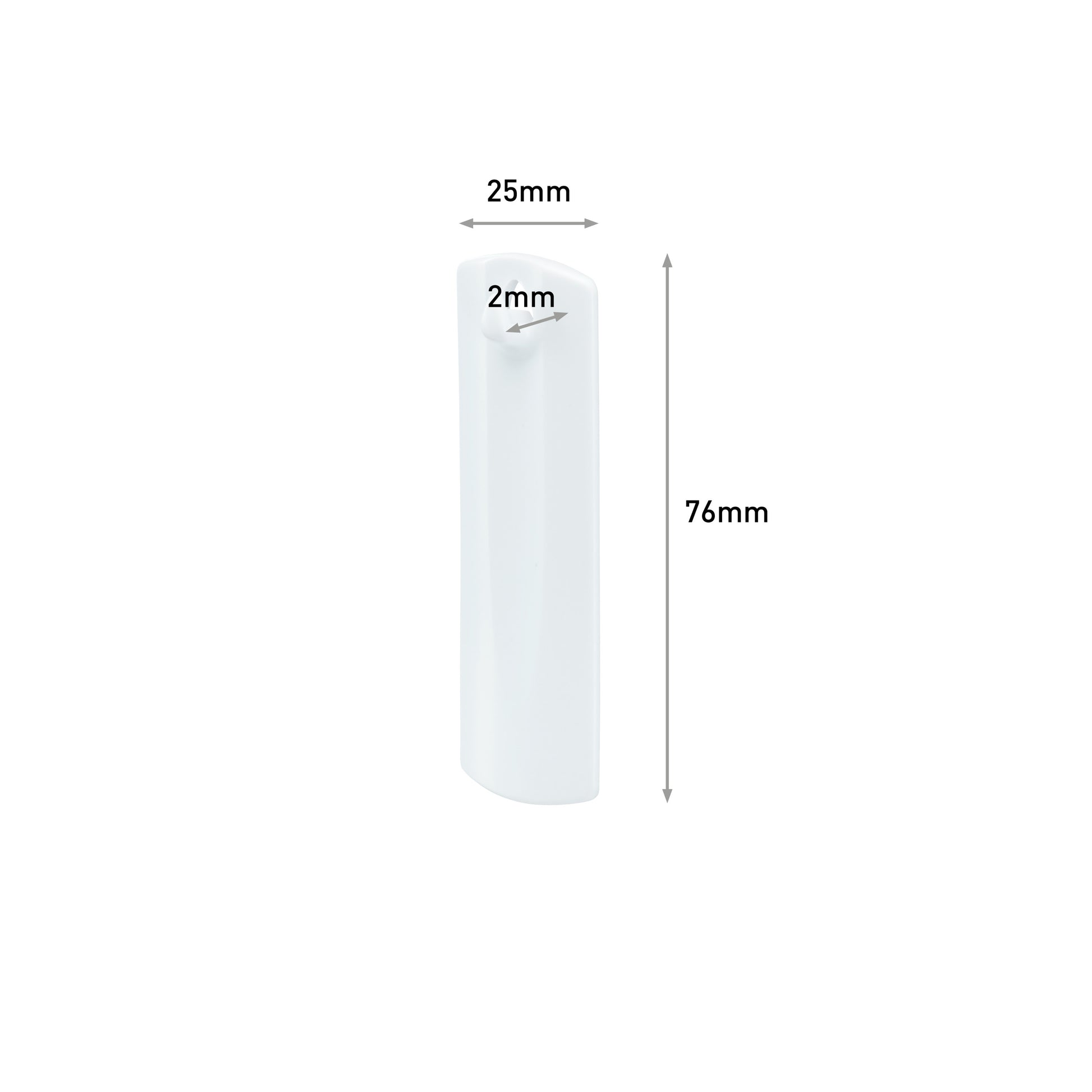 Der Command™ Sägezahn-Bildernagel 17040 von 3M Deutschland GmbH hat eine Höhe von 76 mm, eine Breite von 25 mm und verfügt über ein kleines Loch im oberen Bereich mit einem Durchmesser von 2 mm. Die Packung enthält 1 Stück.