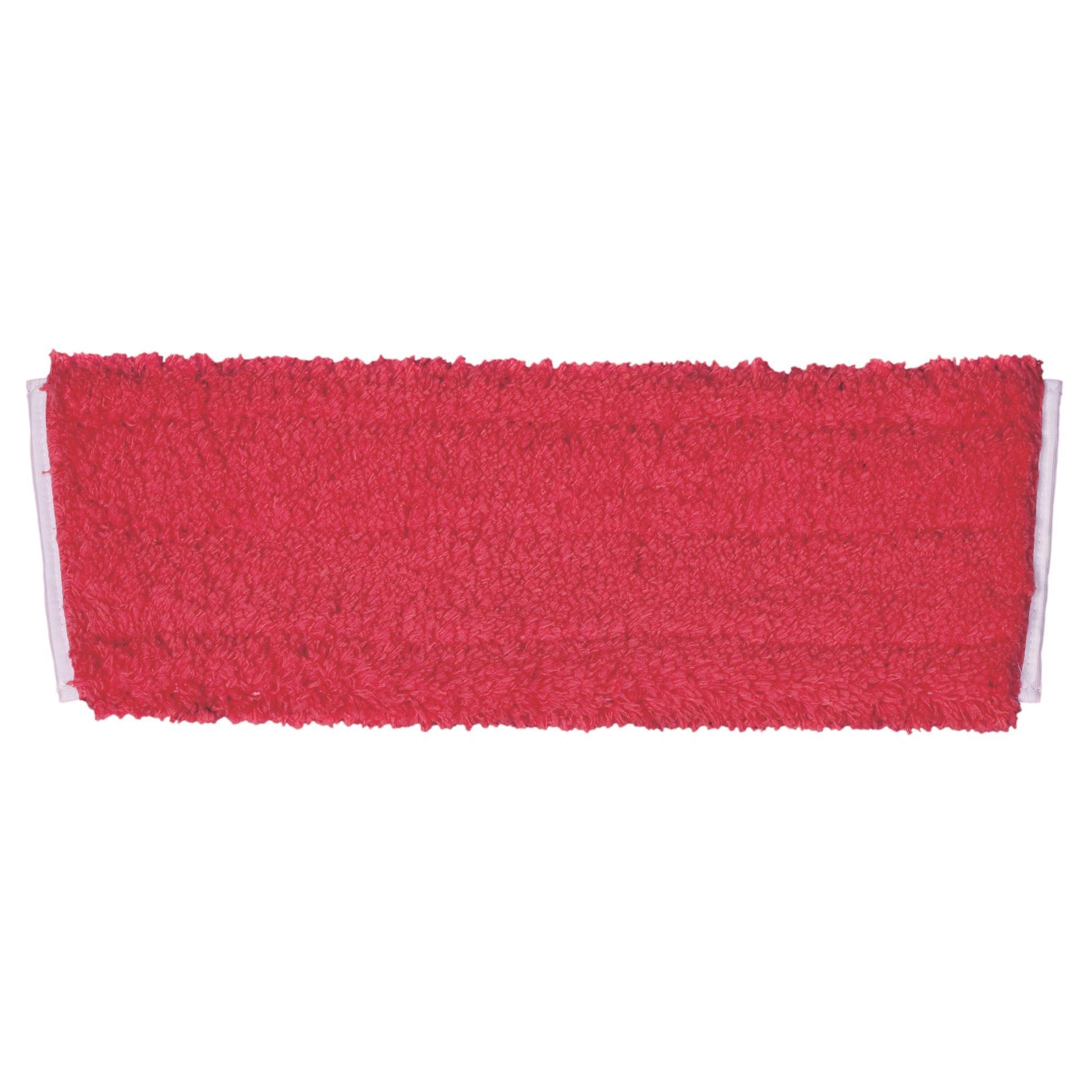 Der TASKI Jonmaster Hygiene MicroMop (40 cm) der Diversey Deutschland GmbH & Co. OHG ist ein rechteckiger roter Wischmopp mit strukturierter, flauschiger Mikrofaseroberfläche, der für den hygienischen Gebrauch konzipiert und auf weißem Hintergrund abgebildet ist.