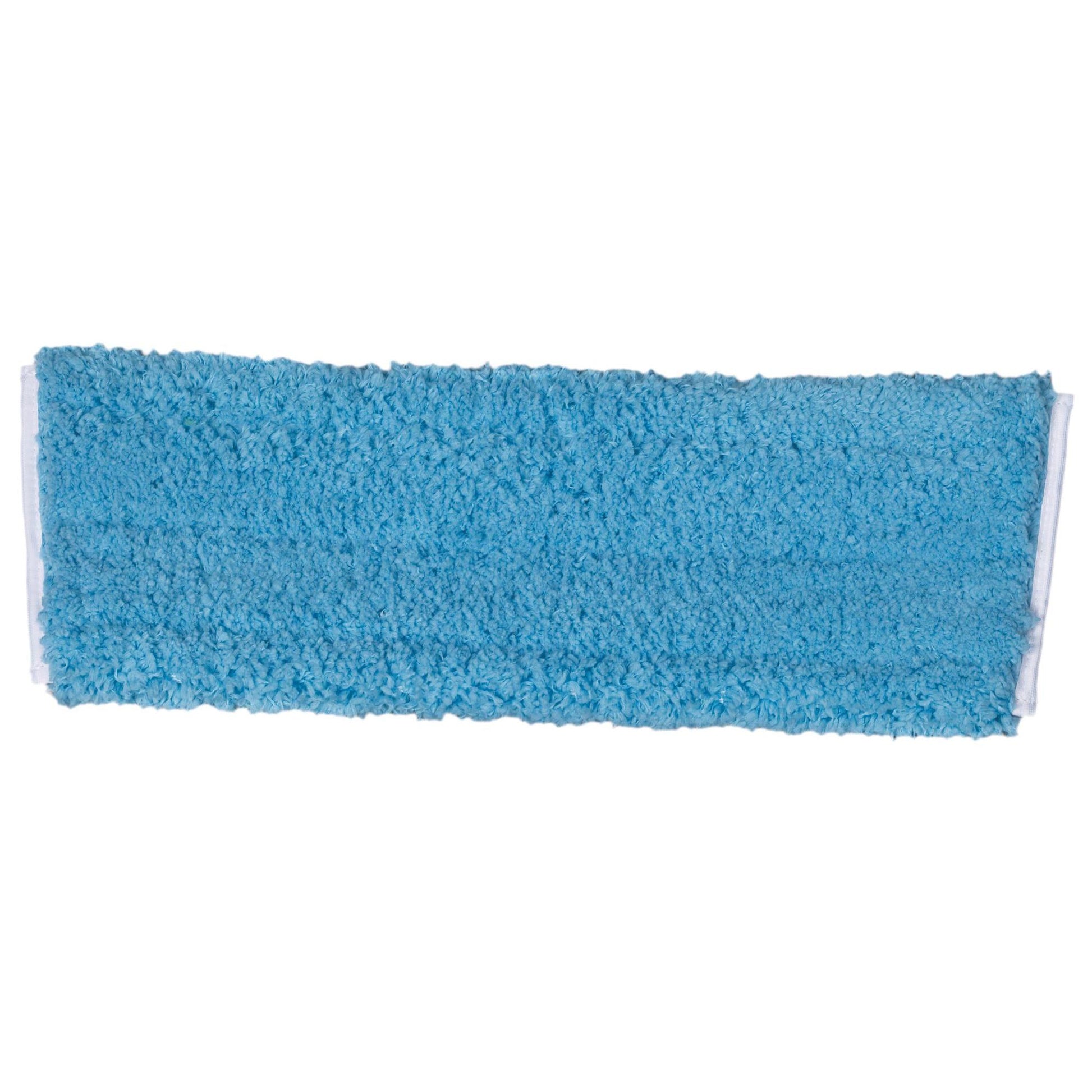 Der TASKI Jonmaster Hygiene MicroMop (40 cm) von Diversey Deutschland GmbH & Co. OHG ist ein rechteckiger blauer Wischmopp mit einer flauschigen, strukturierten Mikrofasertechnologie-Oberfläche und genähten Kanten – ideal für hygienische Anwendungen.