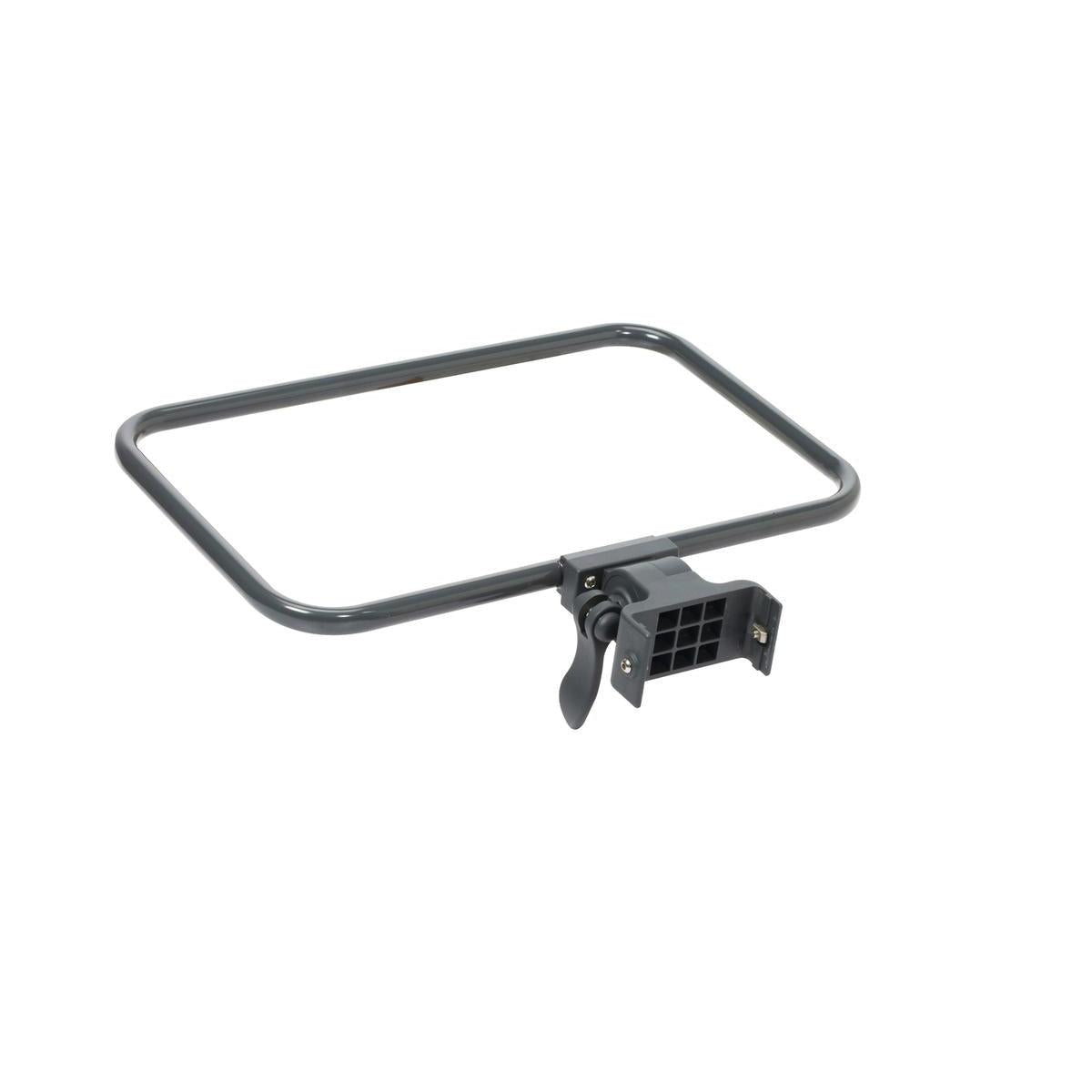 Der TASKI Sackhalter (110-150 l) von Diversey wird vorne oder hinten an einem TASKI Trolley befestigt. Der Metallrahmen und die schwarze Kunststoffhalterung mit Hebel und Schraube sorgen für eine sichere und effiziente Abfallentsorgung. Packung: 1 Stück.
