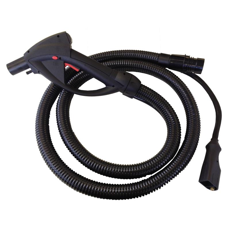 Der 2,5m Schlauch für TASKI Steamer von Diversey Deutschland GmbH & Co. OHG verfügt über einen ergonomischen Pistolengriff, Kontrollknopf und Anschluss-ideal für Dampf-, Absaug- und Reinigungssprühgeräte. Packung mit 1 Stück.