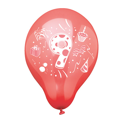 Feiern Sie jeden Anlass mit den 6 PAPSTAR Zahlenluftballons Ø 25 cm, farbig sortiert von der PAPSTAR GmbH. Die Ballons sind in leuchtenden Farben mit kräftigen Zahlen und festlichen Motiven wie Geschenken, Cupcakes, Konfetti, Partyhüten und Bändern erhältlich.