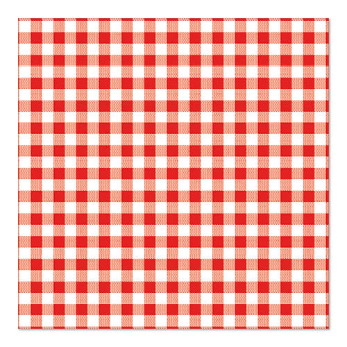 PAPSTAR 30 Servietten, 3-lagig (33x33 cm), von PAPSTAR GmbH, besitzen ein rot-weiß kariertes Design im klassischen Picknickstil und bieten stilvolle Akzente sowie praktische Nutzung für jede Gelegenheit.