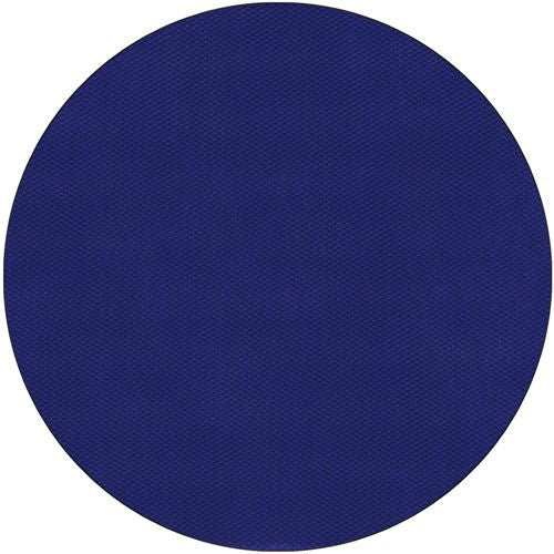 Auf weißem Hintergrund erscheint ein durchgehender marineblauer Kreis mit einer subtilen, stoffähnlichen Vliesstruktur, der das Soft-Selection-Design der Starpak-Tischdecke von Starpak widerspiegelt.