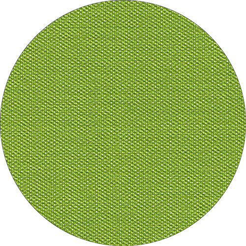 Ein kreisförmiges Muster aus hellgrünem Stoff zeigt die Textur von Starpak Tischdecke, stoffähnlich, Vlies "soft selection plus" - ideal für eine langlebige, stoffähnliche Tischdecke.