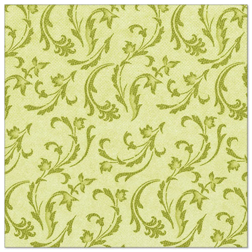 Die grüne, quadratische Serviette 40x40 cm aus der ROYAL-Kollektion der PAPSTAR GmbH ist mit einem kunstvollen Blumen- und Rankenmuster versehen - ideal für alle, die elegante grüne Servietten suchen. Packung mit 50 Stück, 1/4-fach gefaltet.