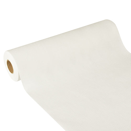 Der Starpak Tischläufer „Soft Selection Plus“ aus stoffähnlichem Vlies (24 m x 40 cm) auf Rolle mit sichtbarer Papprolle links – perfekt für besondere Anlässe.