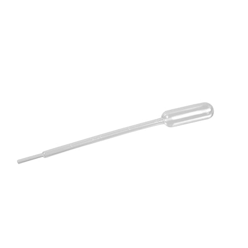 Die Starpak 100 Pipetten, PE transparent von Starpak sind durchsichtige Einwegpipetten aus Kunststoff mit einer Kugel und einem schmalen Röhrchen, ideal für die präzise Dosierung von Flüssigkeiten, isoliert auf weißem Hintergrund dargestellt.