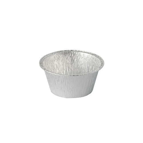 Die Starpak 100 Schalen Alu rund 0,12 l Ø 8,5 cm · 3,9 cm Backförmchen sind kleine, runde Aluminiumbehälter – ideal zum umweltfreundlichen Verpacken Ihrer kulinarischen Kreationen. Enthält 100 Stück pro Packung.