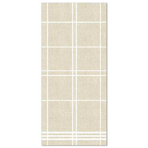 Die PAPSTAR 50 Servietten „ROYAL Collection“ 1/6-Falz 48x33 cm der PAPSTAR GmbH bestechen durch ihr beige-weißes Gitterdesign und bieten eine gewebte Optik, inspiriert von der ROYAL Collection – ideal zur Verschönerung jeder stilvoll gedeckten Tafel.