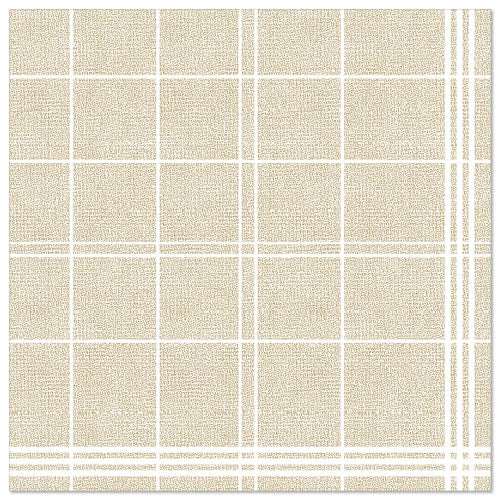 Die PAPSTAR 50 Servietten "ROYAL Collection" 1/4-Falz 40 x 40 cm sand von PAPSTAR GmbH sind hochwertige beigefarbene Servietten mit strukturierter Oberfläche und dezentem Karo-Gitter, ideal für alle, die hochwertige Servietten suchen.