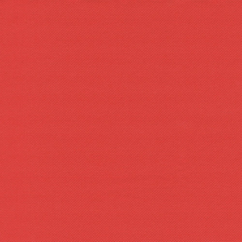 Eine Nahaufnahme einer glatten, einfarbigen roten Oberfläche, wahrscheinlich PAPSTAR 100 Servietten „ROYAL Collection“ 1/4-Falz (40 x 40 cm) von der PAPSTAR GmbH, mit gleichmäßiger Beleuchtung und ohne sichtbare Muster, wodurch das hochwertige Material betont wird.