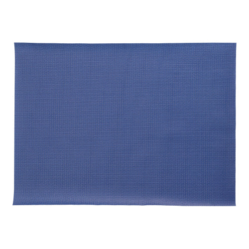 Ein rechteckiges blaues Tischset der PAPSTAR GmbH aus der Serie „soft selection plus“, aus stoffähnlichem Vlies (30 x 40 cm), mit dezenter Webstruktur, abgebildet auf weißem Untergrund.
