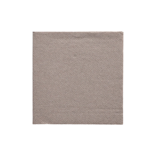 Abgebildet ist eine Packung mit 20 quadratischen, grauen PAPSTAR Papierservietten „DAILY Collection“ (24 x 24 cm, 1/4-Falz) der PAPSTAR GmbH auf weißem Hintergrund.