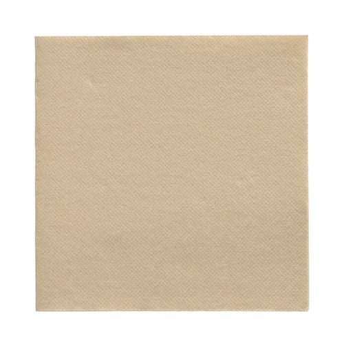 Eine einzelne PAPSTAR 50 Servietten „DAILY Collection“ 1/4-Falz-Serviette (32 x 32 cm) der PAPSTAR GmbH ist unbenutzt auf weißem Hintergrund abgebildet und von oben fotografiert, um ihre quadratische Form und subtile Textur hervorzuheben.