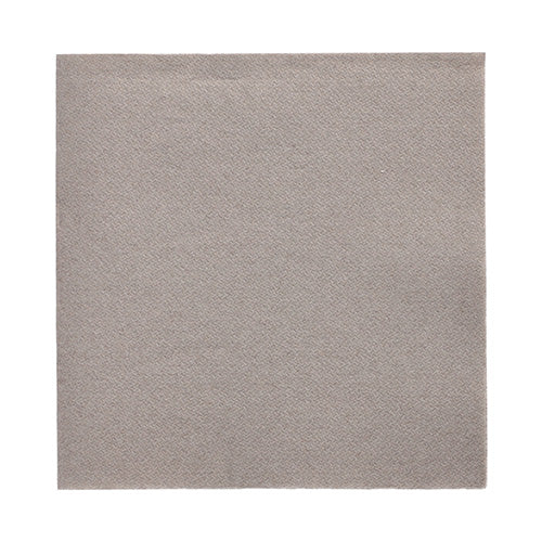 Auf weißem Grund ist eine quadratische, hellgraue, dezent strukturierte Serviette aus der 50 Servietten „DAILY Collection“ (1/4-Falz, 32x32 cm) der PAPSTAR GmbH abgebildet.