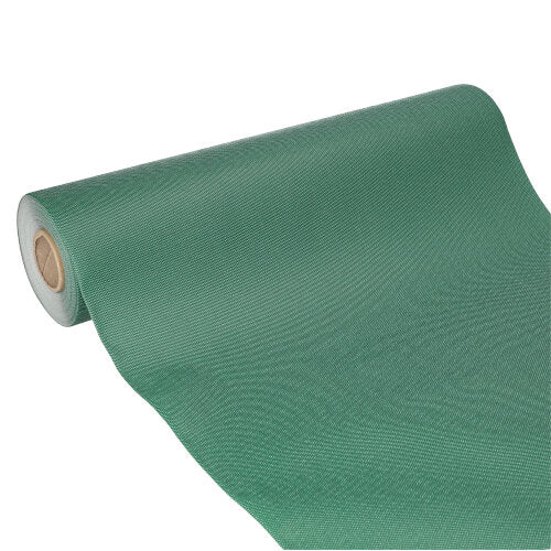 Der Starpak Tischläufer, stoffähnlich Vlies „Soft Selection Plus“ (24m x 40cm), teilweise ausgerollt mit seinem Pappkern auf weißem Hintergrund – perfekt für besondere Anlässe.