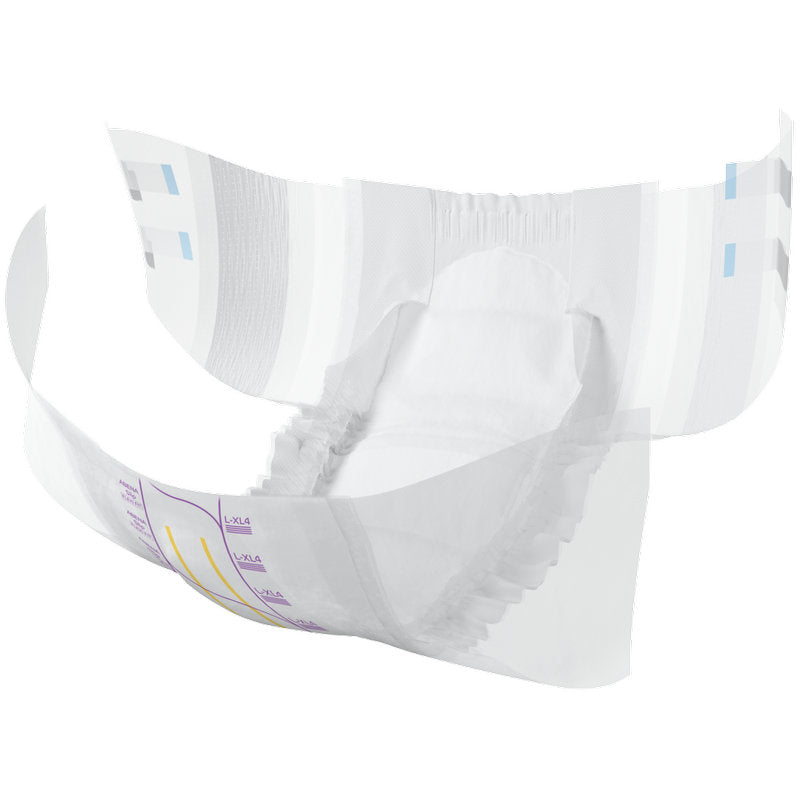 Der ABENA Slip Flexi Fit M-L Premium von Abena Re-Seller GmbH ist eine Premium-Inkontinenzwindel für Erwachsene mit flexibler Passform, elastischen Beinbündchen, weichem Innenfutter sowie verstellbaren Seitenlaschen und Nässeindikator.