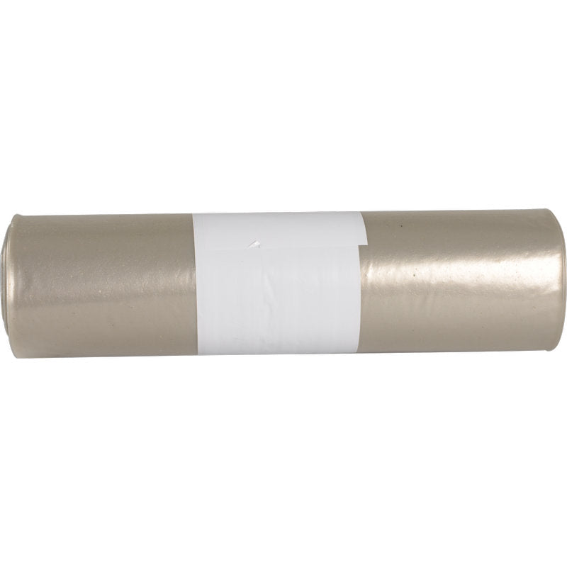 Eine zylindrische Rolle Abfallsäcke für Sækko Boy 60, 55 my LDPE Recycled von Abena Re-Seller GmbH, mit einem weißen Etikett in der Mitte, ist vor einem schlichten weißen Hintergrund abgebildet.