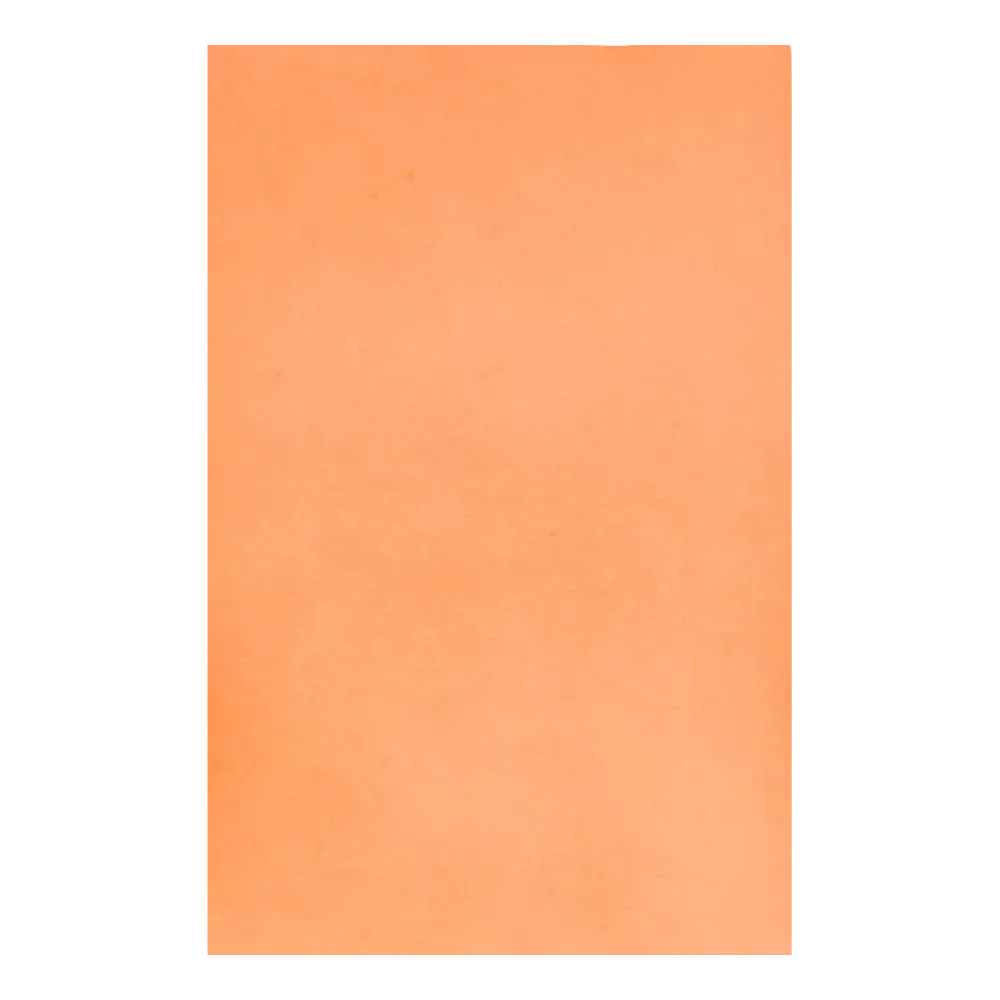 Ein schlichter, einheitlicher orangefarbener Hintergrund mit Struktur, der an das bei einer Zahnbehandlung verwendete AMPri Dental Kreppauflage Tray-Filterpapier der AMPri Handelsgesellschaft mbH erinnert, füllt das gesamte Bild aus.