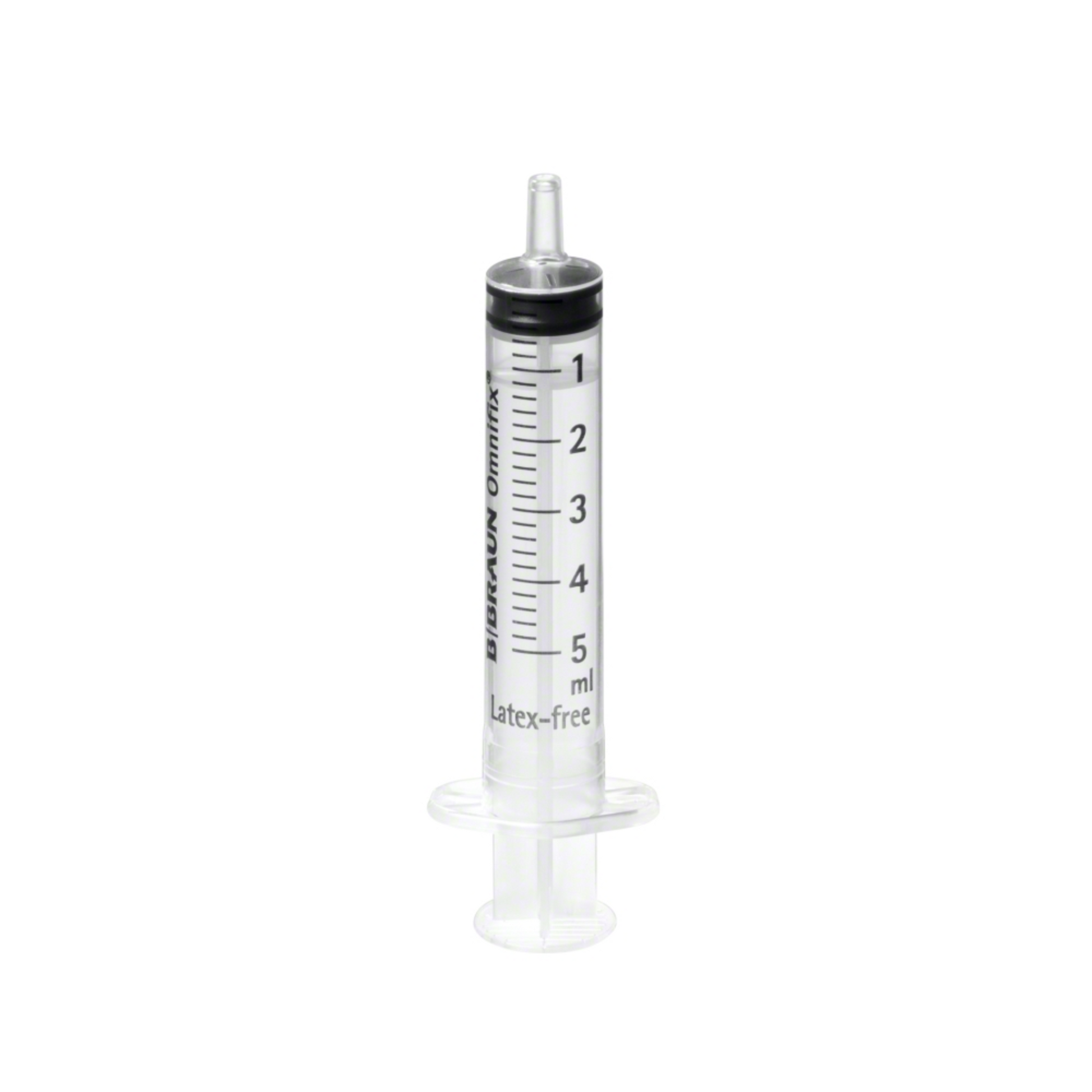 Die B. Braun Omnifix® Luer Solo Einmalspritze der B. Braun Deutschland GmbH & Co. KG ist eine transparente, latexfreie Kunststoffspritze mit einem Fassungsvermögen von 5 Milliliter. Sie verfügt über schwarze Millilitermarkierungen und einen grauen Kolben, besitzt einen Luer-Ansatz und wird zur optimalen Anwendung steril verpackt.