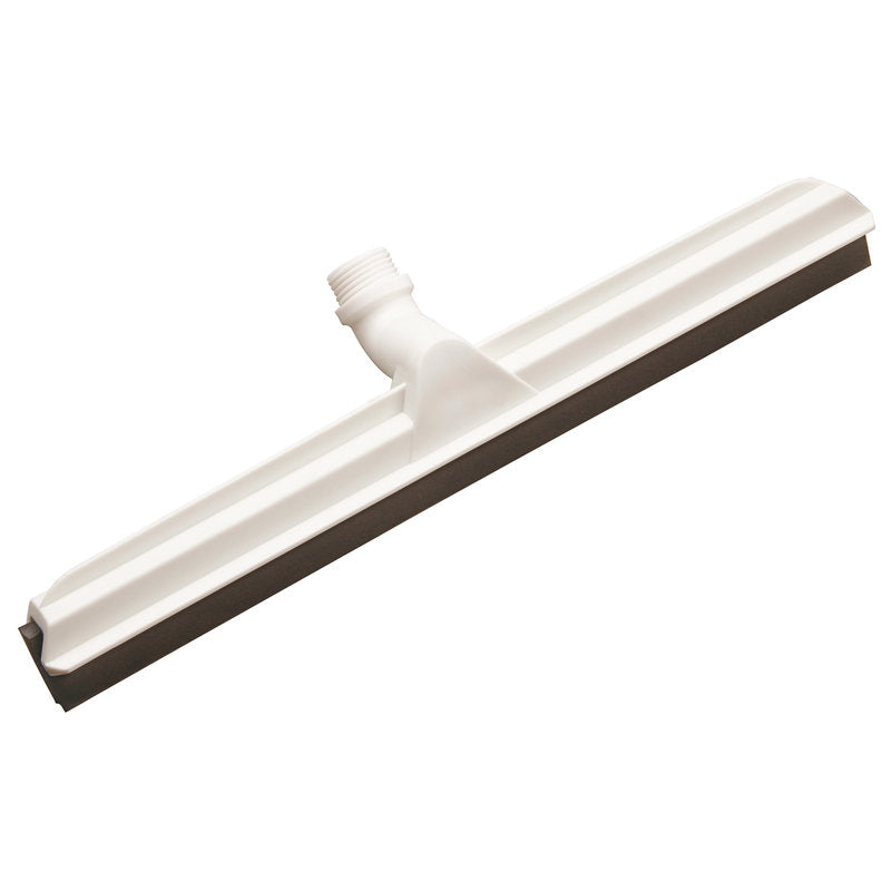Der Haug Bürsten KG GELENK-WASSERSCHIEBER ist ein schwarzer, einlippiger Abzieher (Zellkautschuk, 420x53x25mm) mit Gewindemuffe - perfekt für die effiziente Bodenreinigung.