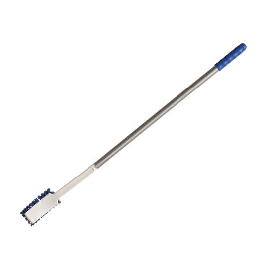 Die STIELBÜRSTE,PBT von Haug Bürsten KG ist eine maßgefertigte langstielige Bürste mit einem PBT-Kopf und einem verlängerten Aluminiumgriff (Alustiel Verlängert).