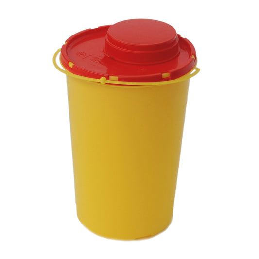 Die Novocal Medibox 1,5 Liter (1 Stück) ist ein gelber Behälter mit einem roten Sicherheitsdeckel, der für die sichere und hygienische Entsorgung von scharfen Gegenständen wie Nadeln entwickelt wurde. Marke: Novocal.