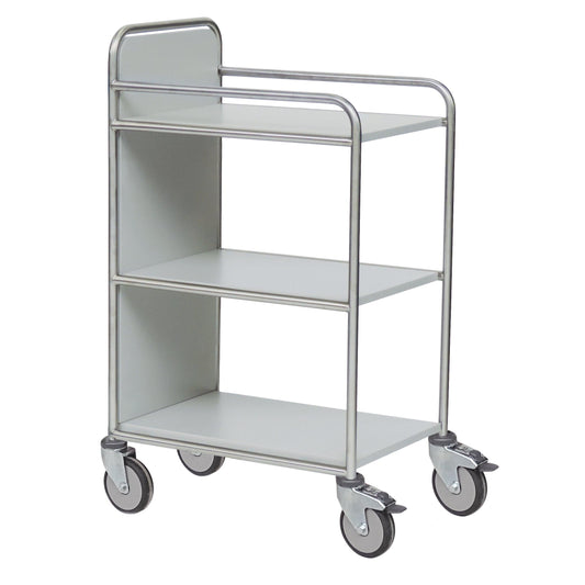 Der Novocal Stationswagen verfügt über einen vollständig geschweißten Edelstahlrahmen und ist ideal für den Transport oder die Lagerung von Gegenständen in jeder medizinischen Einrichtung. Enthält einen Wagen pro Packung.