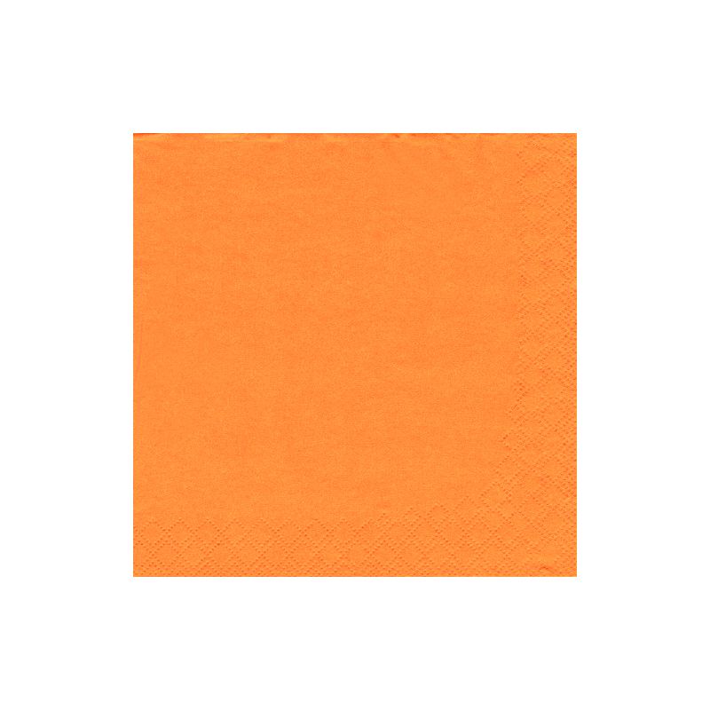 Die PAPSTAR 250 Servietten, 3-lagig 1/4-Falz von PAPSTAR GmbH sind quadratische orangefarbene Servietten mit einer dezenten Randstruktur - perfekte umweltfreundliche Servietten für jede Veranstaltung.