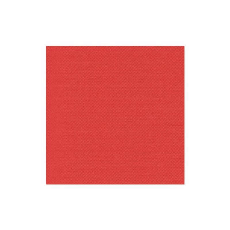 Ein schlichtes rotes Quadrat auf weißem Grund erinnert an die Eleganz der PAPSTAR-Servietten „ROYAL Collection“ und sorgt mit ihrer stoffähnlichen Premium-Tissue-Qualität für eine umweltfreundliche Tischdekoration.