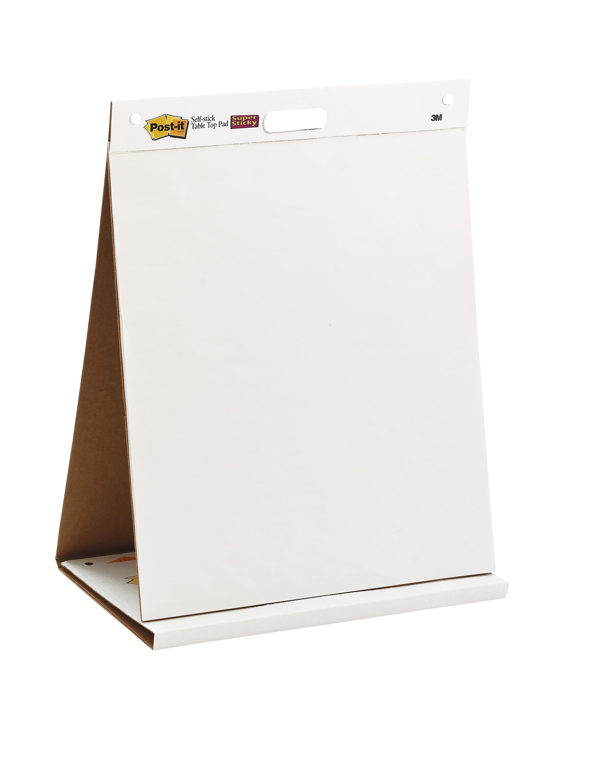Das Post-it® Super Sticky Meeting Chart der 3M Deutschland GmbH ist ein selbstklebendes Flipchart (58,4 x 50,8 cm, 20 Blatt/Block, 6 Blöcke/Packung), weiß mit Staffeleiständer und Griff, ideal für Präsentationen oder Gruppenarbeit.