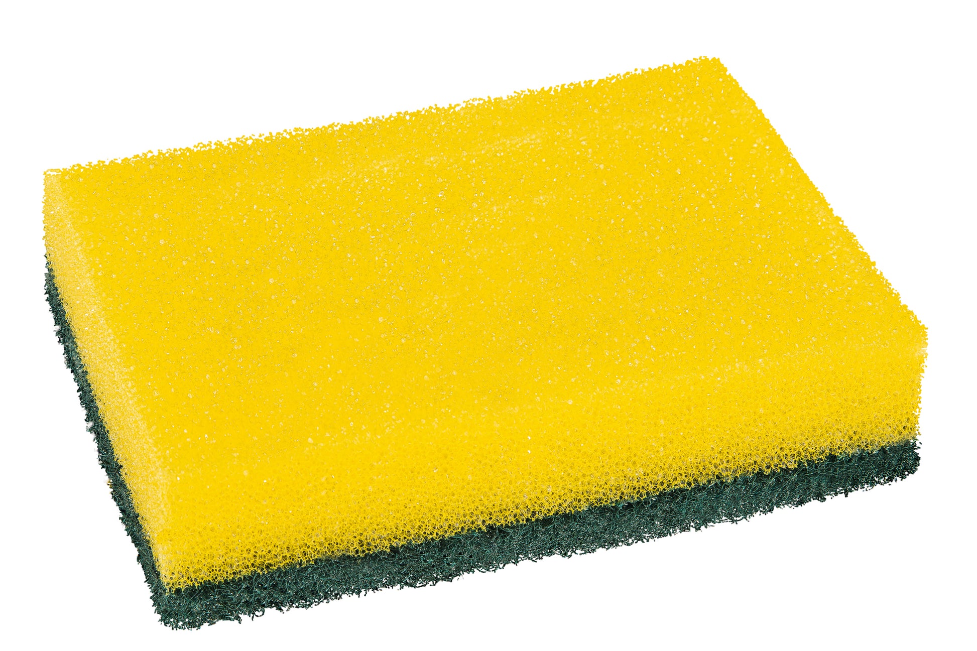 Der Scotch-Brite® Classic Reinigungsschwamm XXL von 3M Deutschland GmbH ist ein rechteckiger Schwamm mit gelber Schaumstoffseite und grünem Scheuerschwamm, erhältlich in einer 6er-Packung, abgebildet auf weißem Hintergrund.