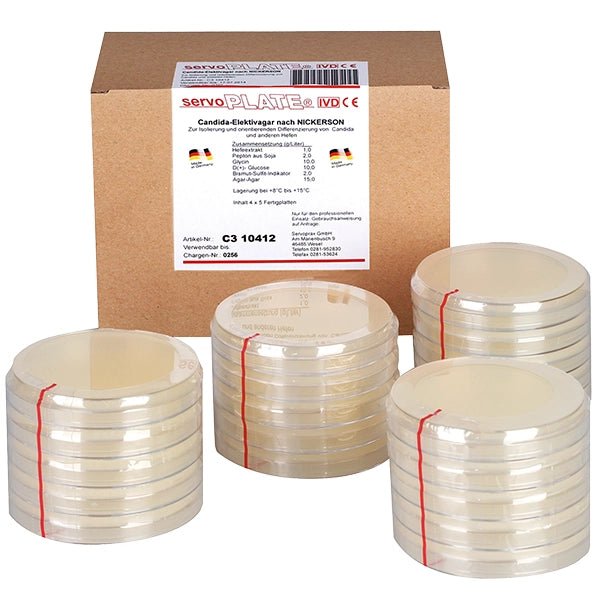 Servoplate culture media Selectivagar NEW: Pack of 4 x 5 pieces | Pack (20 plates)