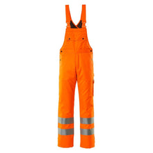 MASCOT® Lech winter dungarees, hi-vis orange