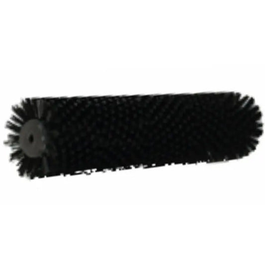 Die Arcora Aniko 350 Duo Brush Ersatzbürste Extra Hart, Schwarz (1 Stück) von Arcora International GmbH ist ein schwarzer zylindrischer Ersatzbürstenkopf mit extra harten Borsten und einem zentralen Befestigungsloch auf weißem Grund.