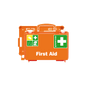 Erste Hilfe-Koffer QUICK-CD Norm orange Druck First Aid