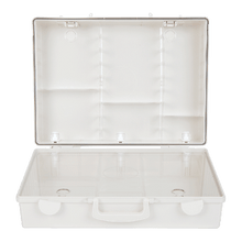 MT-CD First Aid Kit, Empty, White, Printed "First Aid"